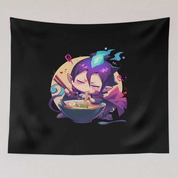 Item preview, Blue Exorcist Mephisto Pheles Ramen Devilish Charm Kawaii Anime designed and sold by Raslbazola.