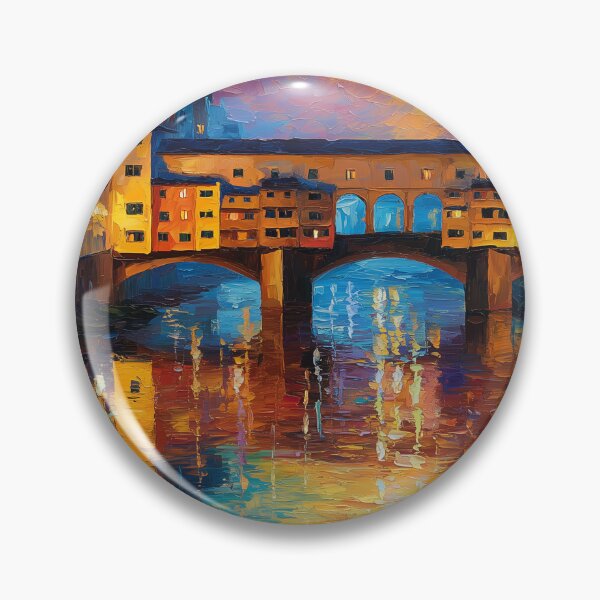 Item preview, Florence at Dusk: Ponte Vecchio Dreams designed and sold by ArgentoArt.