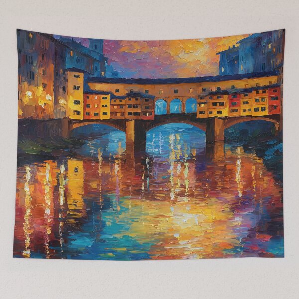 Item preview, Florence at Dusk: Ponte Vecchio Dreams designed and sold by ArgentoArt.
