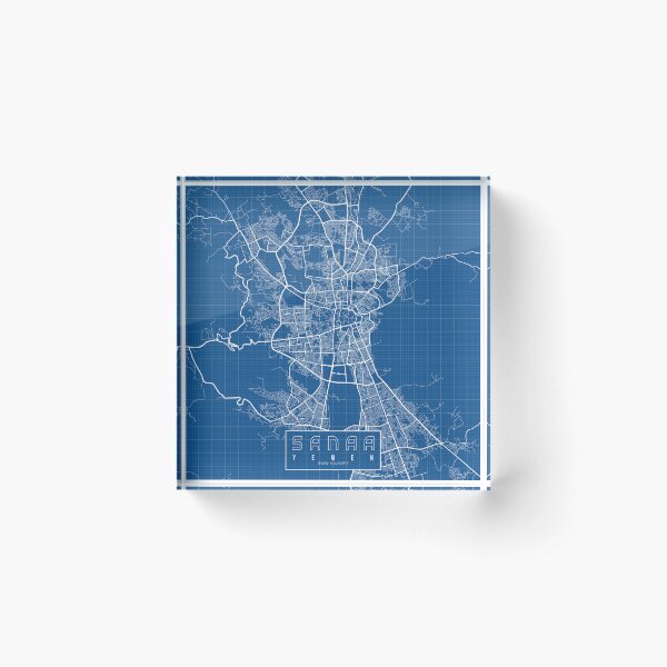 Item preview, Sanaa City Map of Yemen - Blueprint designed and sold by deMAP.