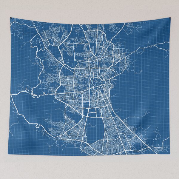 Item preview, Sanaa City Map of Yemen - Blueprint designed and sold by deMAP.