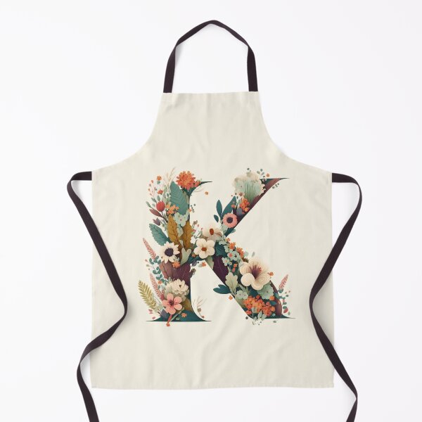 Item preview, Floral K Monogram - Vintage Botanical Initial designed and sold by BinormalStuidos.
