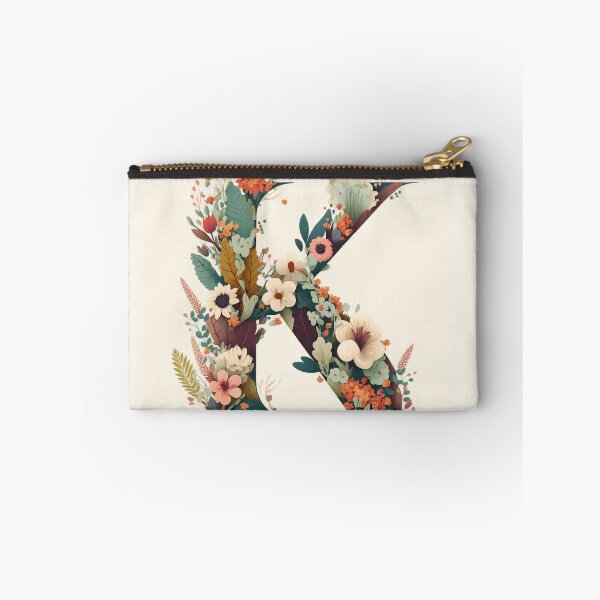 Item preview, Floral K Monogram - Vintage Botanical Initial designed and sold by BinormalStuidos.