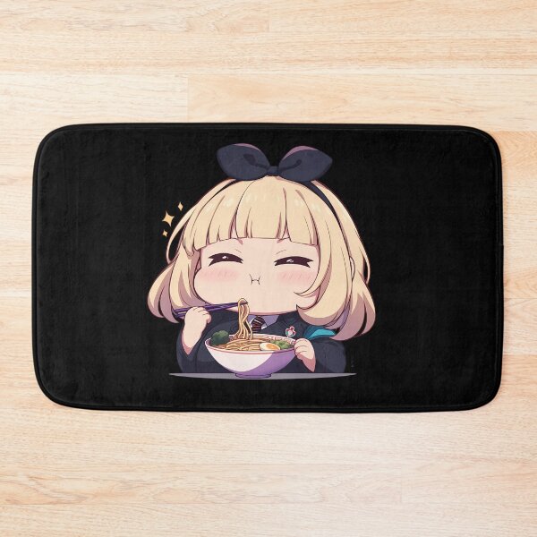 Item preview, Blue Exorcist Shiemi Moriyama Eating Ramen Cute Blonde Hair Kawaii Anime designed and sold by Raslbazola.
