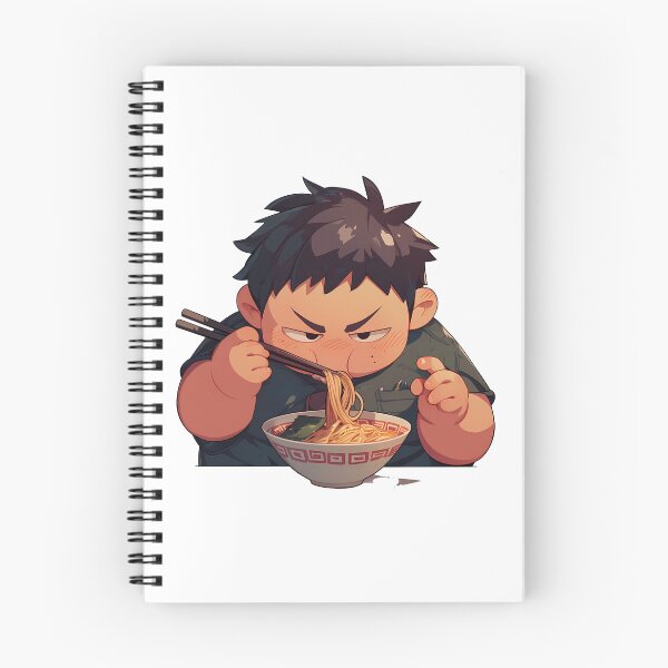 Item preview, Blue Exorcist Renzo Shima Eating Ramen Funny Expression Kawaii Anime designed and sold by Raslbazola.