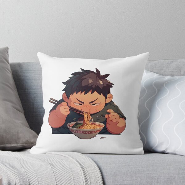 Item preview, Blue Exorcist Renzo Shima Eating Ramen Funny Expression Kawaii Anime designed and sold by Raslbazola.