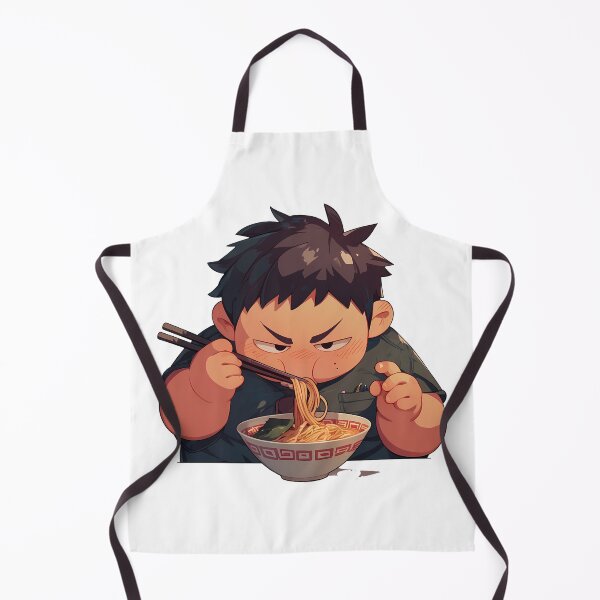 Item preview, Blue Exorcist Renzo Shima Eating Ramen Funny Expression Kawaii Anime designed and sold by Raslbazola.