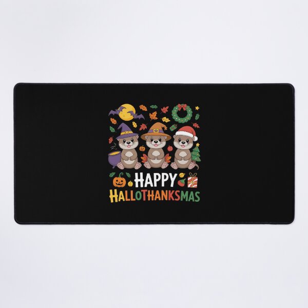 Item preview, Otter Halloween Pup Christmas Happy Hallothanksmas Otters designed and sold by Idarmotar.