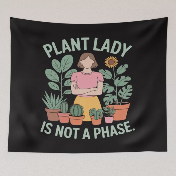 Item preview, Plant Lady Is Not a Phase Eco Botanical designed and sold by ChrisRhea8h.