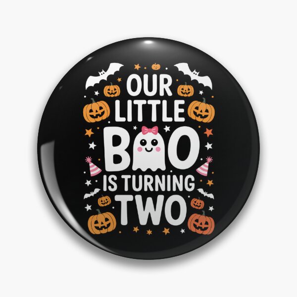 Artikelvorschau, Our Little Boo Is Turning Two Yr 2nd Birthday Girl Halloween entworfen und verkauft von Idarmotar.