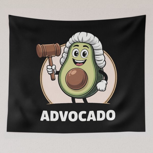 Item preview, Advocado Avocado Lover Court Room Judge Justice Guacamole designed and sold by HellD3vil-Art.