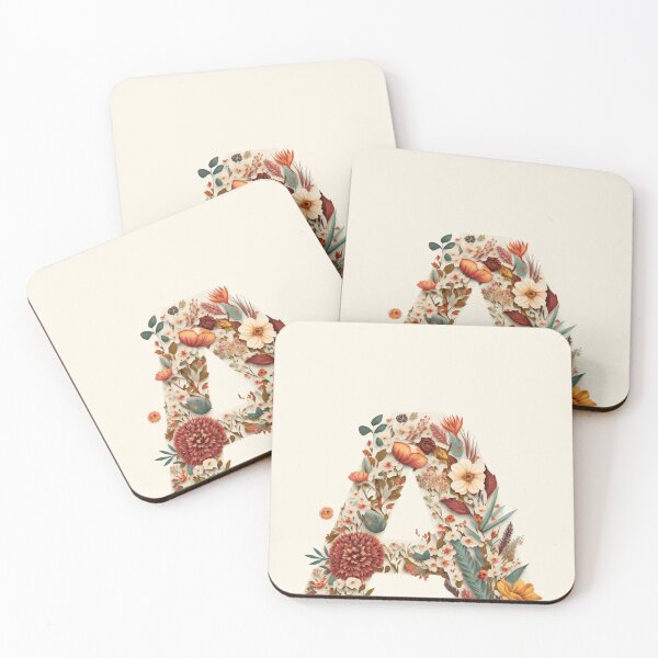 Item preview, Floral A Monogram - Vintage Botanical Initial designed and sold by BinormalStuidos.