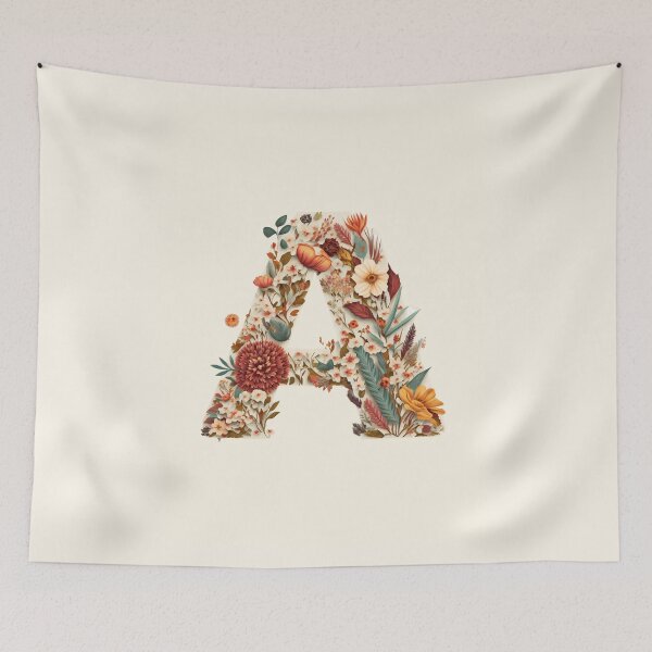 Item preview, Floral A Monogram - Vintage Botanical Initial designed and sold by BinormalStuidos.