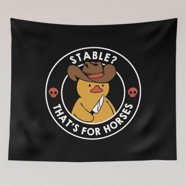 Item preview, Stable? That's for Horses Violent Duck by Tobe Fonseca designed and sold by Tobe Fonseca®.