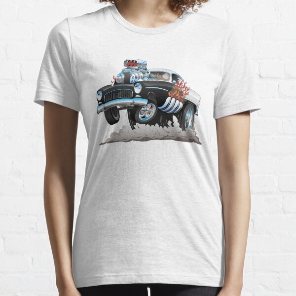 Classic 55 Hot Rod Funny Car Cartoon Essential T-Shirt