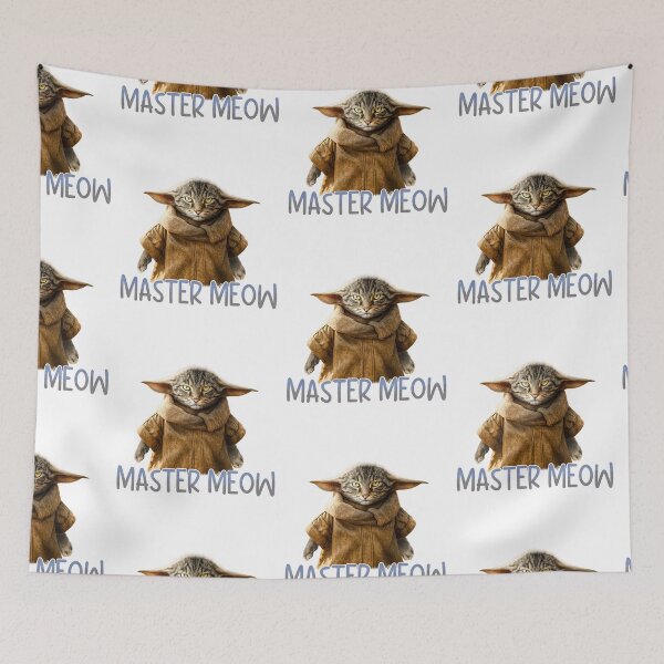 Item preview, Funny Master Meow Cat designed and sold by RebeccaLittlee.