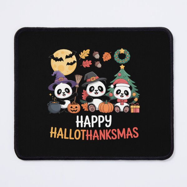 Item preview, Panda Halloween Christmas Happy Hallothanksmas Panda designed and sold by Idarmotar.