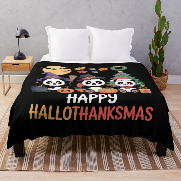 Item preview, Panda Halloween Christmas Happy Hallothanksmas Panda designed and sold by Idarmotar.