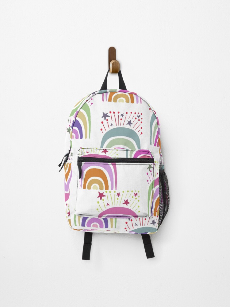 Thumbnail 1 of 3, Backpack, Colorful Rainbow Arc designed and sold by Gradasee.