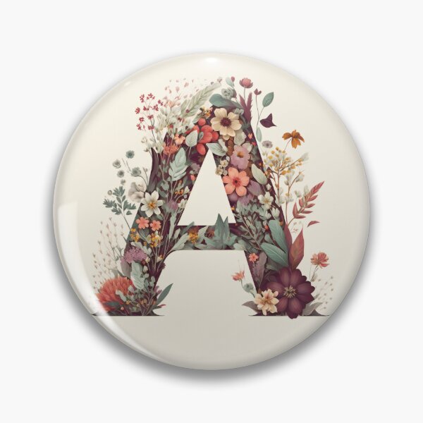Item preview, Floral A Monogram - Vintage Botanical Initial designed and sold by BinormalStuidos.