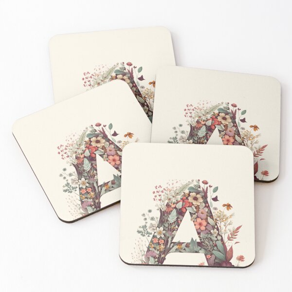 Item preview, Floral A Monogram - Vintage Botanical Initial designed and sold by BinormalStuidos.