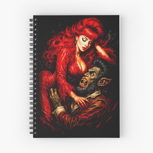 Item preview, Red Haired Vampire Embrace of the Monster designed and sold by Burly_Studio.