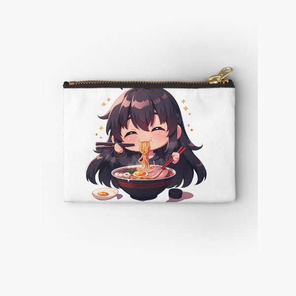 Item preview, Ga Kill Akame Enjoying Ramen Cute Black Hair Kawaii Anime designed and sold by Raslbazola.