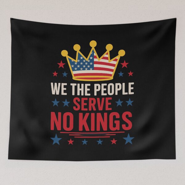 Item preview, We The People Serve No Kings In America Retro Democracy designed and sold by YourgiftShop.