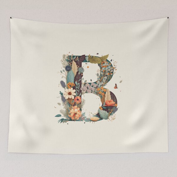 Item preview, Floral B Monogram - Vintage Botanical Initial designed and sold by BinormalStuidos.