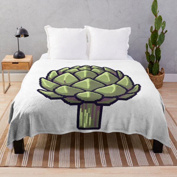 Item preview, Artichoke Pixel Art Retro 8-Bit Veggie designed and sold by k3rstman1.