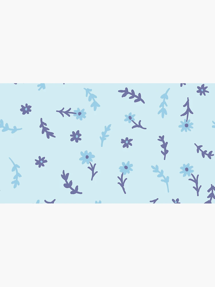 Thumbnail 3 of 3, Cap, Light Blue Floral Pattern designed and sold by Gradasee.