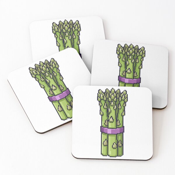 Item preview, Pixel Art Asparagus Veggie Bundle designed and sold by k3rstman1.