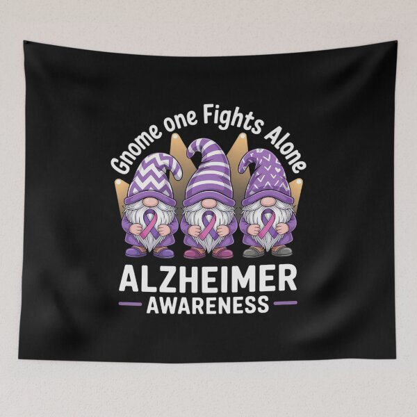 Item preview, Gnomes Support Alzheimer Awareness designed and sold by AmparoBoyle.