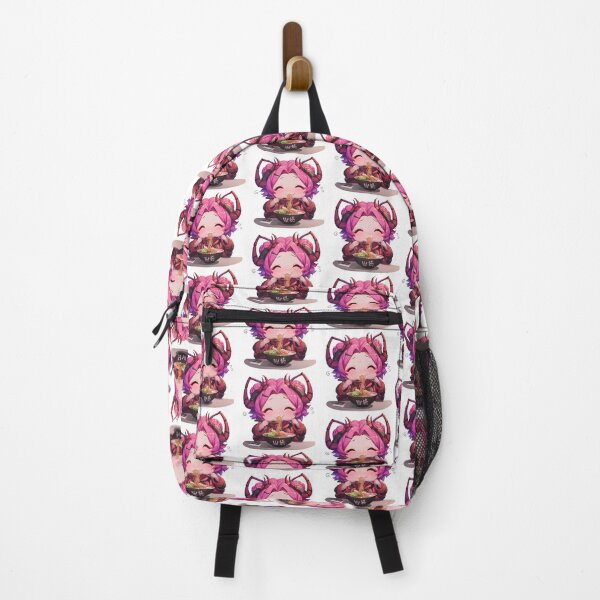 Item preview, Overlord Entoma Vasilissa Zeta Eating Ramen Pink Hair Kawaii Anime designed and sold by Raslbazola.