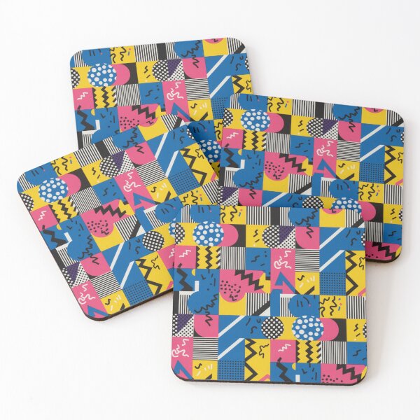 Item preview, Memphis Style Pattern | Retro Pop Art 80s and 90s Print | Vibrant Neon Kitsch Geometric Abstract designed and sold by DibuHumor.