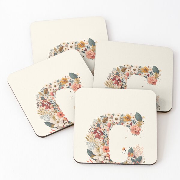 Item preview, Floral C Monogram - Vintage Botanical Initial designed and sold by BinormalStuidos.