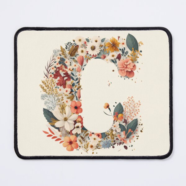 Item preview, Floral C Monogram - Vintage Botanical Initial designed and sold by BinormalStuidos.