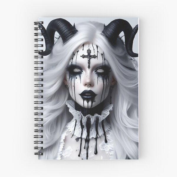 Item preview, Demon Woman in White designed and sold by GalleryBrisArt.