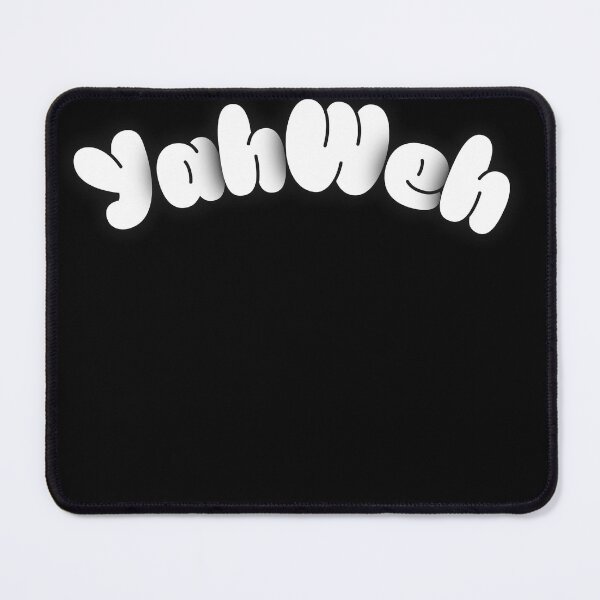Item preview, Yahweh Bubble Letter Design – Minimal White & Black Christian Streetwear designed and sold by SupremeTeez.