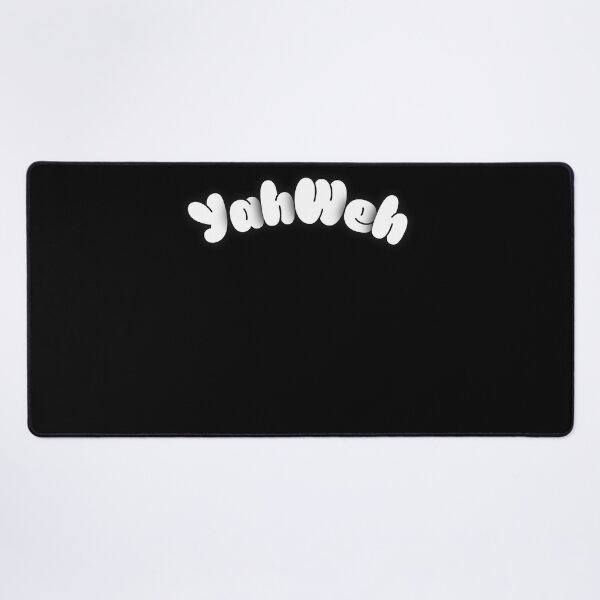 Item preview, Yahweh Bubble Letter Design – Minimal White & Black Christian Streetwear designed and sold by SupremeTeez.
