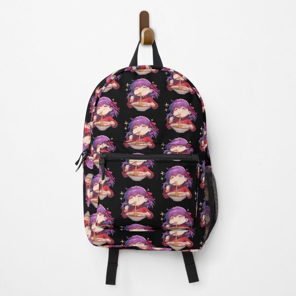 Item preview, Fate Stay Sakura Matou Enjoying Ramen Purple Hair Kawaii Anime designed and sold by Raslbazola.