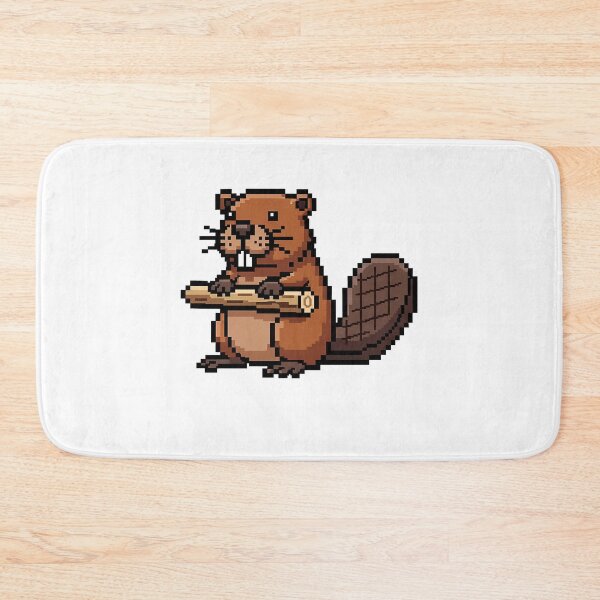 Item preview, Retro Beaver Pixel Art Logger 8-Bit designed and sold by k3rstman1.