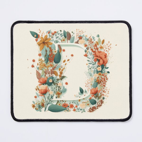 Item preview, Floral D Monogram - Vintage Botanical Initial designed and sold by BinormalStuidos.