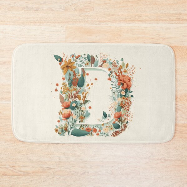 Item preview, Floral D Monogram - Vintage Botanical Initial designed and sold by BinormalStuidos.