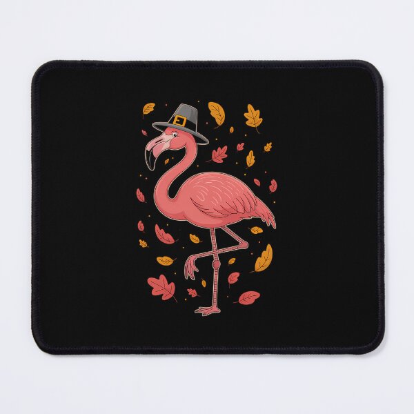Item preview, Pilgrim Pink Flamingo Thanksgiving Fall Autumn designed and sold by ValerieRodrigue.