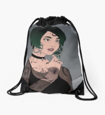 Modern witch Drawstring Bag