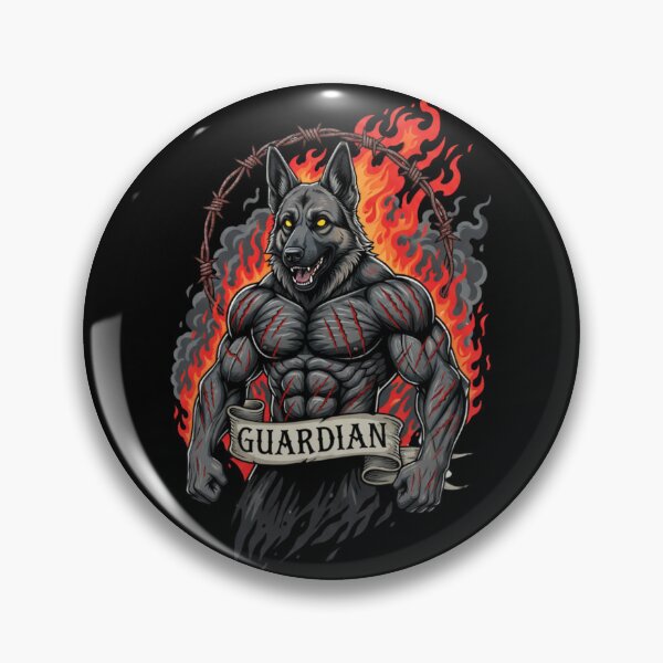 Item preview, Guardian German Shepherd – Fierce Protector Warrior Dog Design designed and sold by Inkmatic Studio.