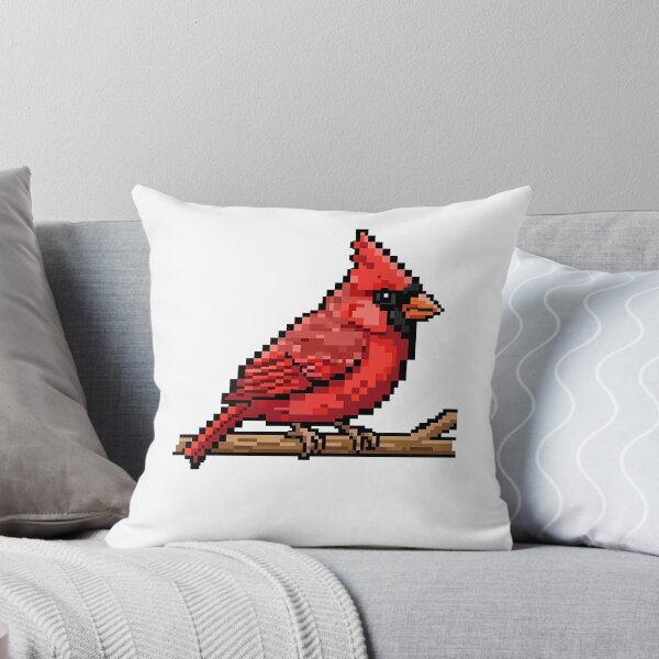 Item preview, Red Cardinal Pixel Art Bird 8-Bit designed and sold by k3rstman1.