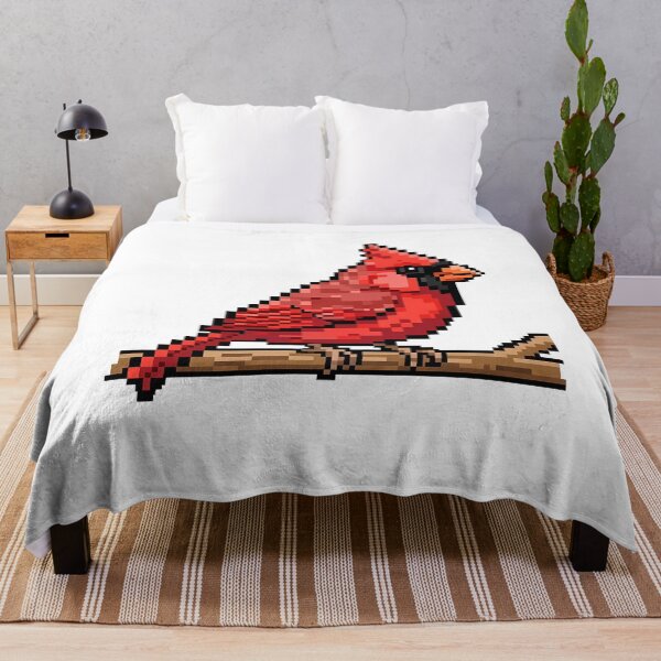 Item preview, Red Cardinal Pixel Art Bird 8-Bit designed and sold by k3rstman1.