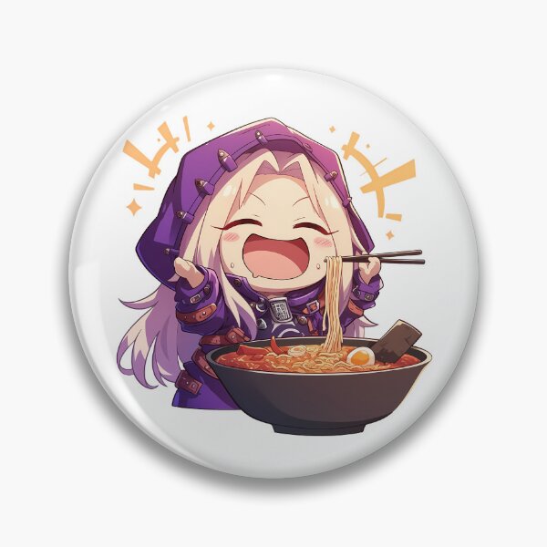 Item preview, Illyasviel von Einzbern Enjoying Ramen Fate Stay Night Chibi Anime designed and sold by Raslbazola.